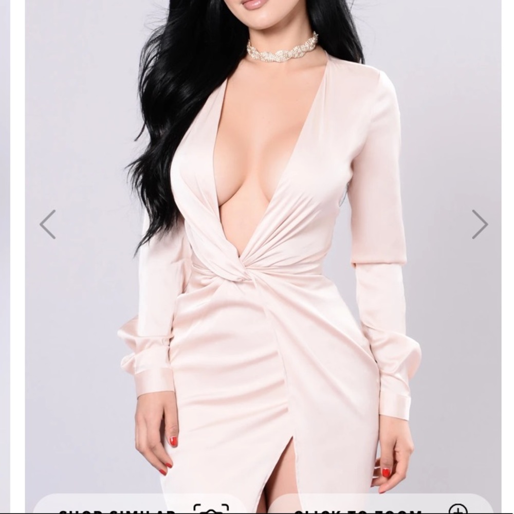 Blush color dress